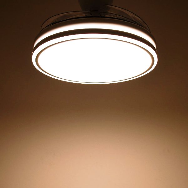 Ventilador San Martín II Color Cuero Motor DC 107Ø Aspas Retractiles App 6 Ventilador San Martín II Color Cuero Motor DC 107Ø Aspas Retractiles App - Imagen 6