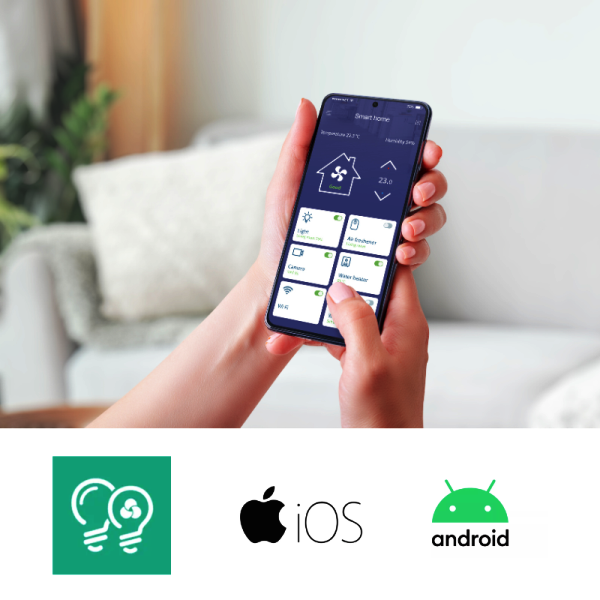 Ventilador San Martín II Color Cuero Motor DC 107Ø Aspas Retractiles App 8 Ventilador San Martín II Color Cuero Motor DC 107Ø Aspas Retractiles App - Imagen 8